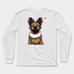 Cute Belgian Shepherd Drawing Long Sleeve T-Shirt